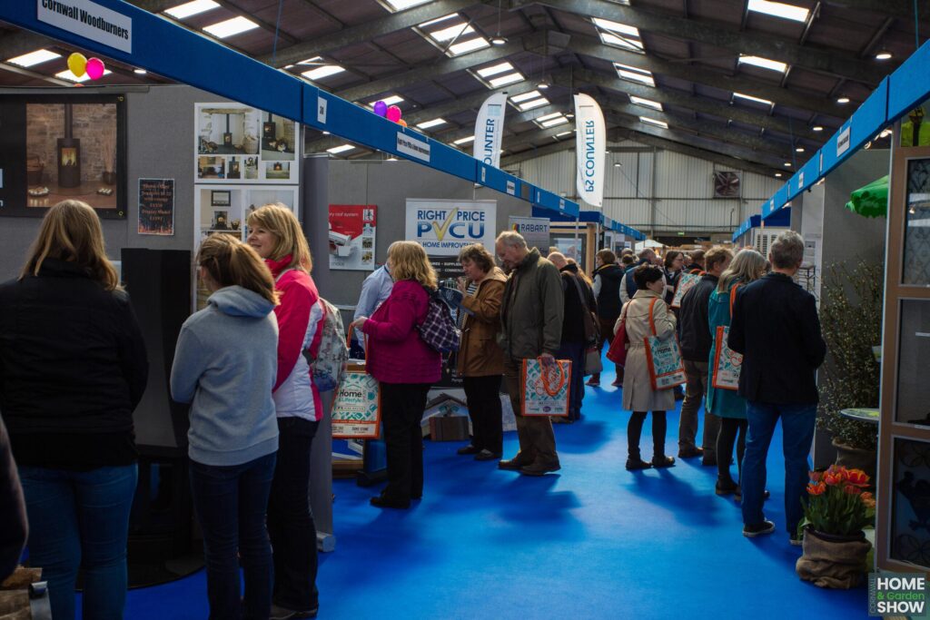 Crowd of People viewing trade show